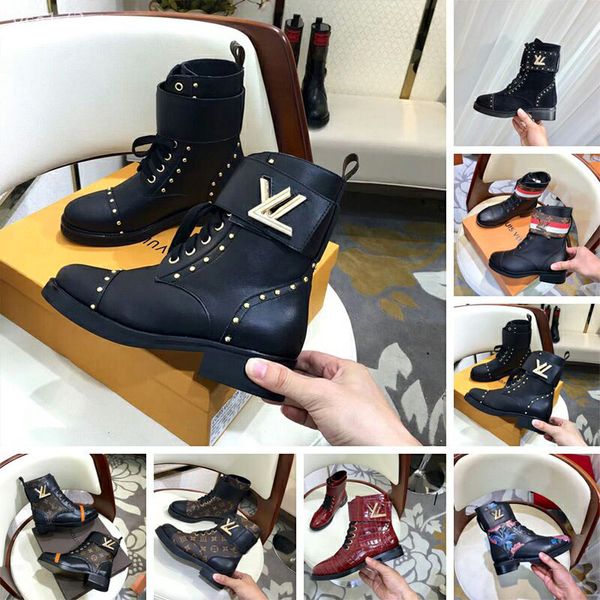 

2020 leisure autumn and winter leather martin boots british style women's shoes lace-up flat motorcycle short boots factory direct sale, Black