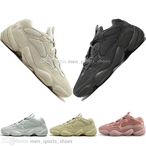 

with box kanye west 500 desert rat blush 500s salt super moon yellow utility black mens running shoes for men women sports sneakers designer