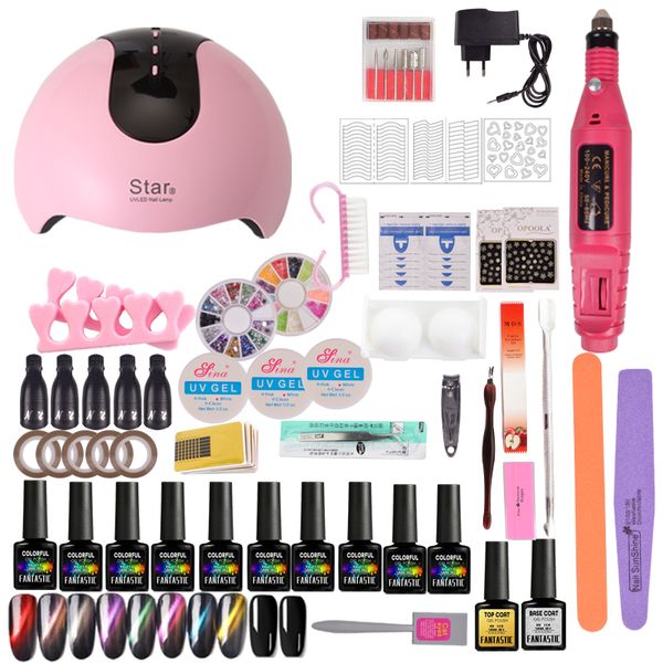 

varnish nail art sets 36w uv lamp nail dryer tools for manicure tools kit manicure set gel polish set kit for gel