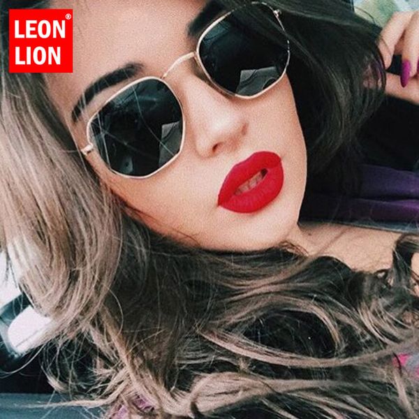 

leonlion 2019 gradient sunglasses women brand men sun glasses metal classic female driving eyewear uv400, White;black