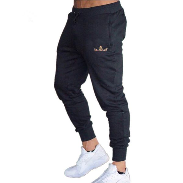 

new men pants joggers sweatpants jogger pants men casual brand elastic cotton gyms fitness harem mens trousers 2020, Black;blue