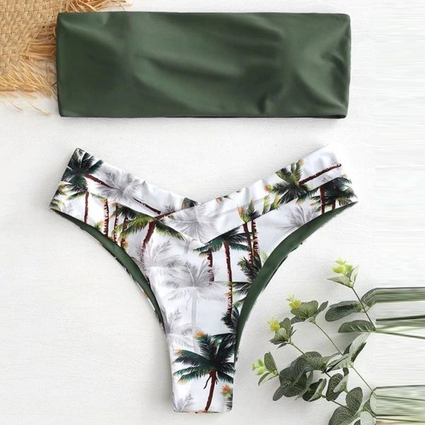 

sexy дизайнер бикини женщины бикини set кокосовое печати проложенный swimwear мини купальный костюм летний пляж купальники пляжная для 2019, White;black