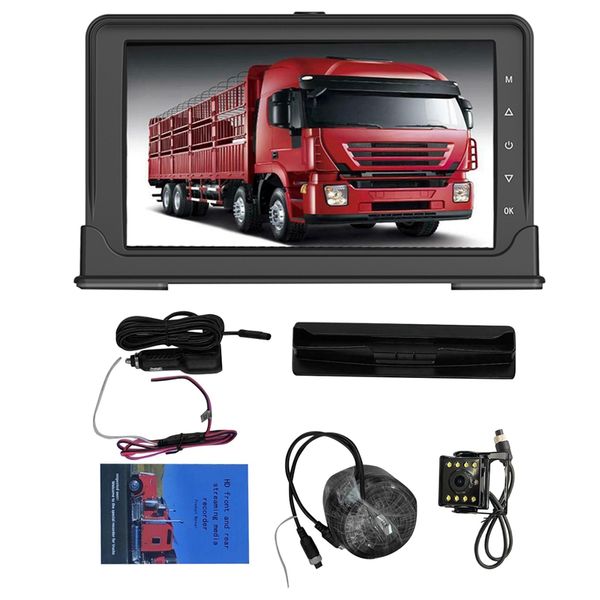 

new 7 inch lcd wired car monitor hd display wired reverse camera parking system driving recorder for car rearview monitors for t