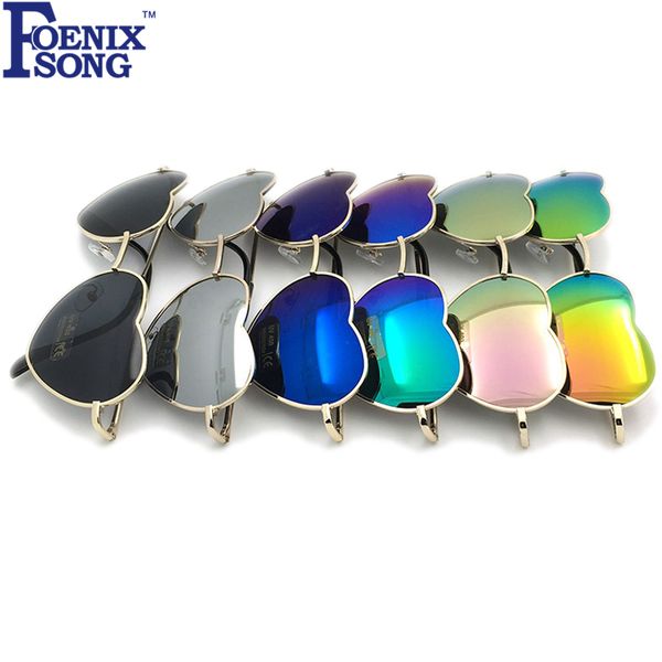 

foenixsong fashion sunglasses hearts frame shade for women brand uv400 sunglasses mirror sun glasses oculos vintage eyewear, White;black