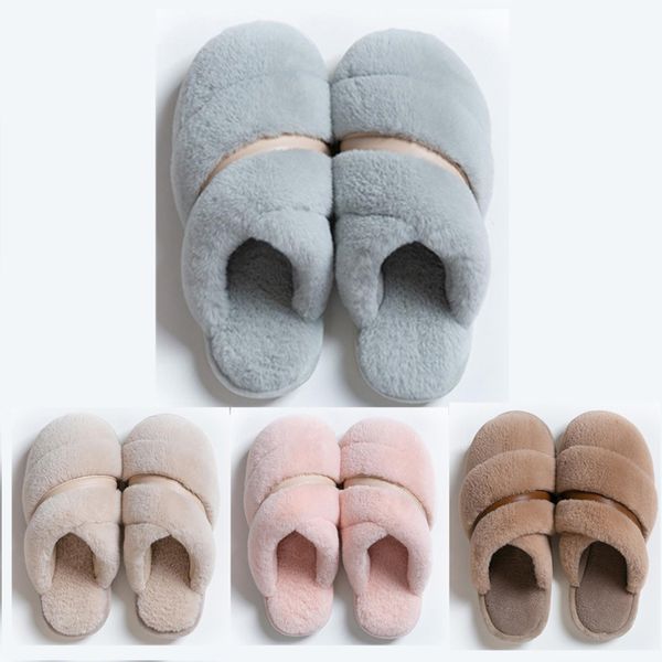 

2020 hotsale non-brand winter женщины мужчины тапочка мех шлепанцы сандалии крытый держать теплый дом обувь резиновые плоские сандалии 38-45, White;red