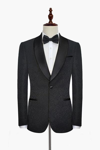 

new groomsmen shawl lapel one button (jacket+pants+tie) groom tuxedos groomsmen man suit mens wedding suits bridegroom 468, Black;gray