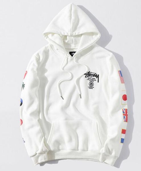 

flags printed world tour hoodies for mens autumn embroidery designer pullover sweatshirts long sleeved hooded clothes drop shipping, Black