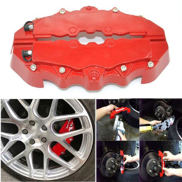 

2pcs fit for car wheel brake caliper cover front rear dust resist