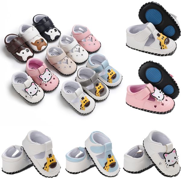 

canis fashion cute newborn baby girl boy soft sole leather crib shoes animal print antislip sneaker prewalker