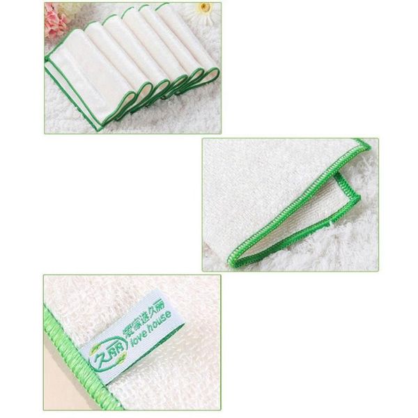 

soft fiber kitchen towels dish cloth 25*25cm non-oiled absorbent home cleaning wiping rags scouring pad