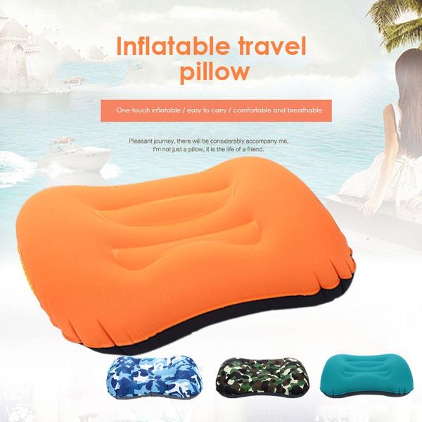 

inflatable pillow pillows travel neck nylon neck pillow health air cushion airplane chin head