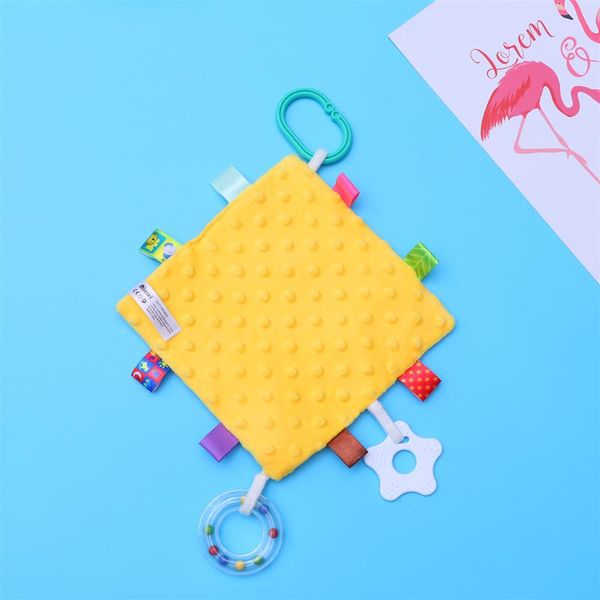 

1pc детские усмирить полотенце прорезыватели игрушки комфорт полотенце мультфильм погремушки шпаргалки висячие игрушки день подарков для нов