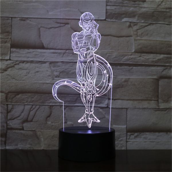 

dragon ball frieza toys lampara 3d night light table lamp led diy illusion a anime color changing gift collection lighting