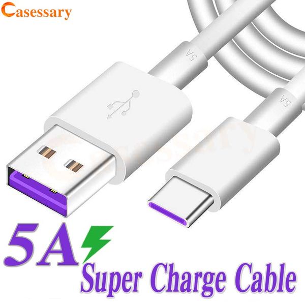 

usb 5a type c supercharge cable for huawei mate 30 20 samsung s10 note 10 type-c 3.1 fast charging cable
