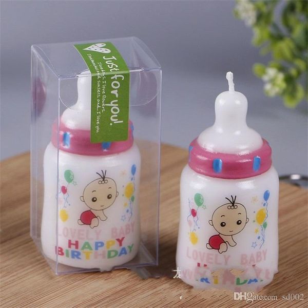 

feeding bottle candle cake decorate cartoon happy birthday baby shower favors one year old party lovely 3 9sje1
