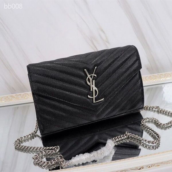 

europe and america 2019 new ladies bag fashion classical chain grid envelope bag shoulder diagonal bag small square bags