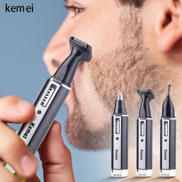 

kemei razor men's beard trimmer electric shaver nose hair trimmer multi-function razor for facial cleaning 5