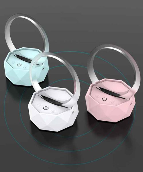 

designer wireless bluetooth speaker card subwoofer mobile music microphone mini night light bluetooth speaker 3 colors wholesale