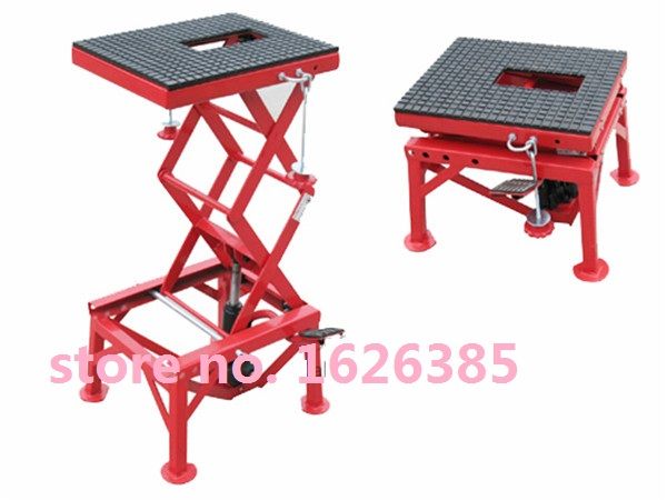 

135kg motorcycle scissor lift table lifting platform tire repair tools