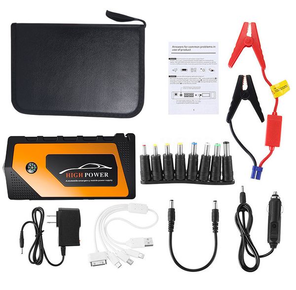 

autoleade 69800mah 12v car jump starter emergency starting device 4usb led light mobile power bank car charger battery booster