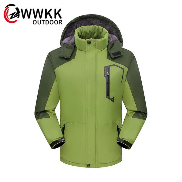 

men's thick jacket single piece cold low teperature snowboarding ski suit fleece parkas waterproof windbreaker thermal, Blue;black