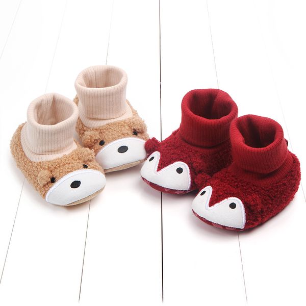 

autumn and winter baby toddler shoes, warm screw socks, not easy to drop non-slip baby shoes 0-1 years old