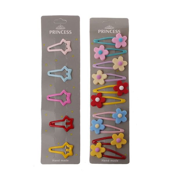 

15шт милый цветок фрукты заколки для волос детские заколки заколки детские украшения для волос d08e, Slivery;white