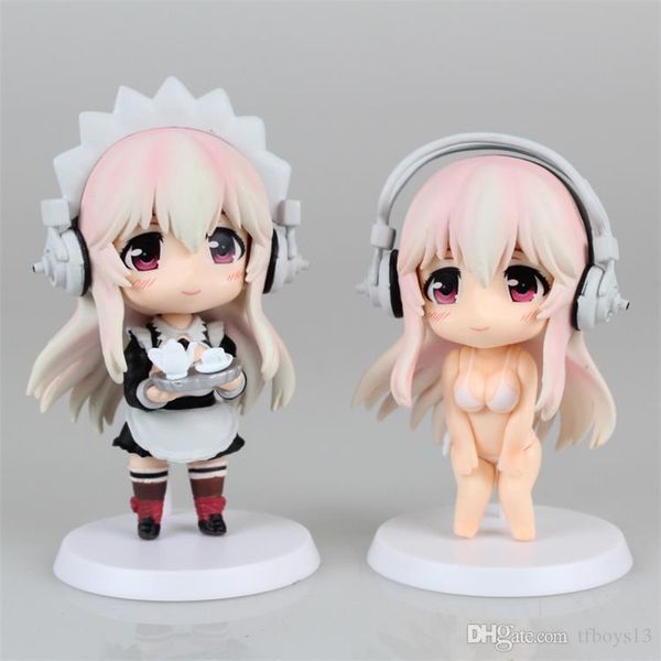 

lxh gift japanese anime conscienceless maid pvc girls action figure toys 10cm
