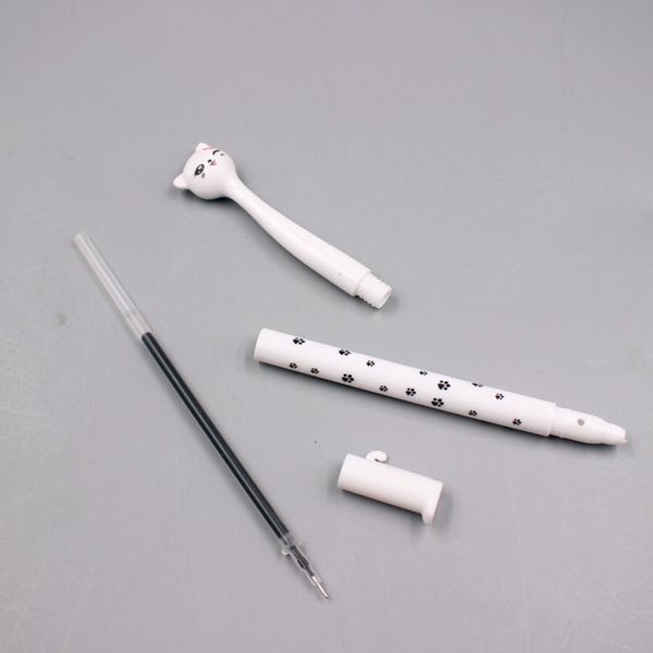 

jonvon satone 40 pcs cartoon cat pens cute kawaii black ink gel pen for school writing office supplies korean stationery gifts