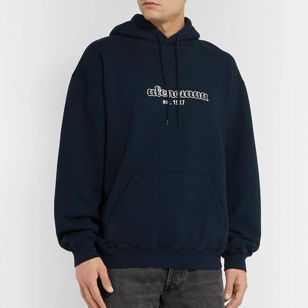 

19fw luxury european hooded sweatshirt letter embroidery print logo crewneck fashion sweatshirt women and mens designer hoodies hfwpwy267, Black