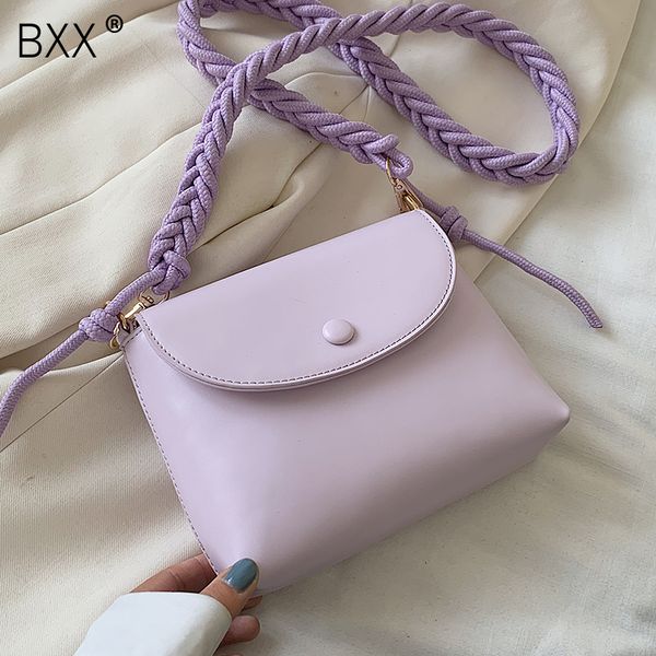 

bxx] сплошной цвет pu кожа crossbody сумки для женщин 2020 женщины путешествия totes леди путешествия сумочка и кошельки сумки на ремне hm1