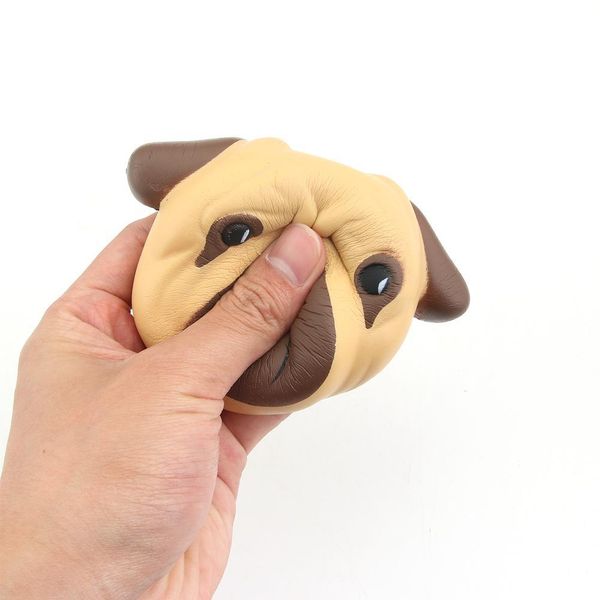 

fun antistress ball pug dog mini squeeze toys slow rising 8cm squeeze stretchy animal healing stress kid adults toy