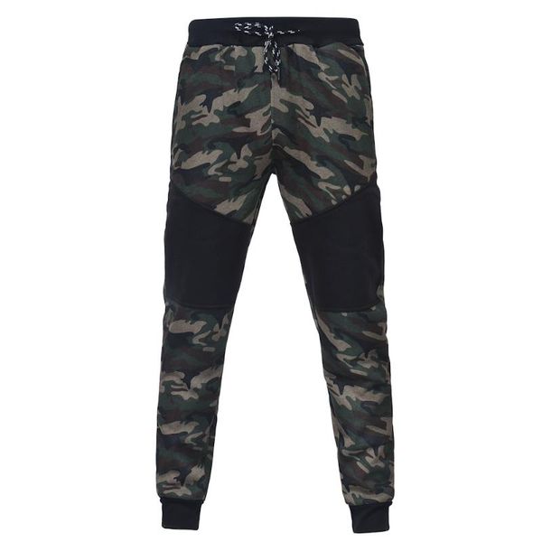 

camouflage jogging pants men sports leggings fitness tights gym jogger bodybuilding sweatpants sport running pants trouser, Black;blue