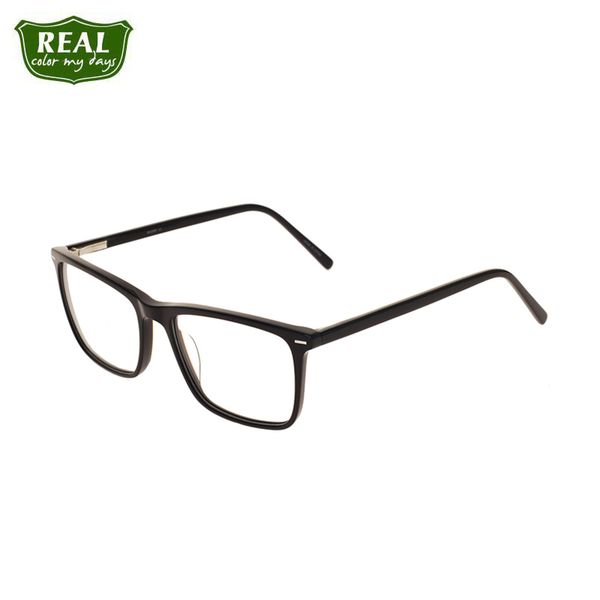 

men acetate spectacle frame simple design eyewear prescription eyeglasses frame, Black
