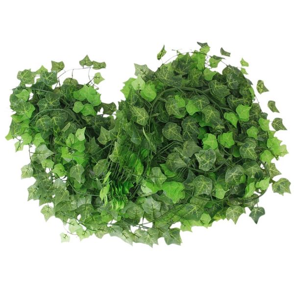 

12 x ivy vine decoration artificial plants - leaf sweet potato