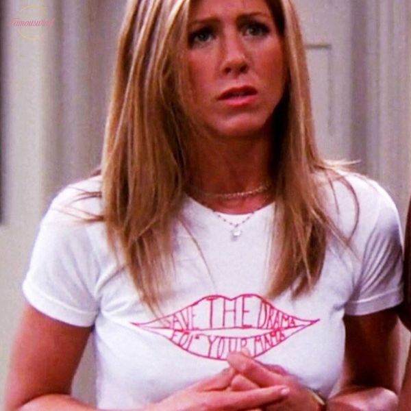 

сохранить драматический for your mama t shirt женщин друзей футболка друзья tv show rachel green tumblr гот tops эстетической одежду, White