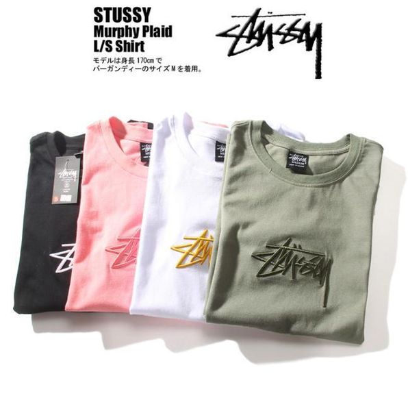 

2019 fashion logo embroidered short sleeve cotton tshirts japan street brand tshirts simple design solid color t shirts for men women def, White;black
