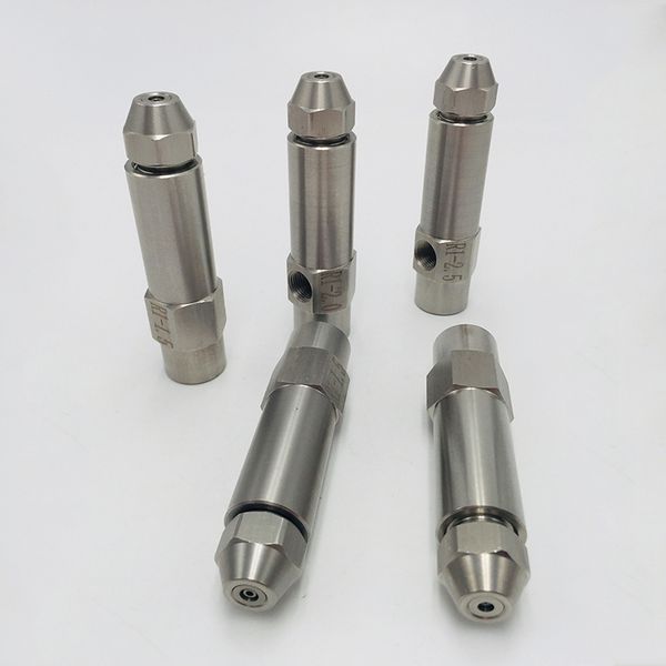 

2 pcs/lot) stainless steel fuel nozzle burner methanol nozzle two-fluid siphon atomizing nozzle,heavy oil