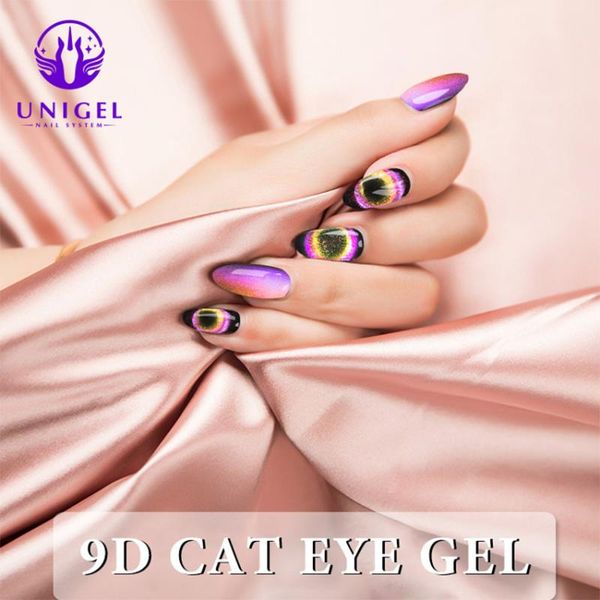 

unigel 2019 nail polish cat's eye, Red;pink