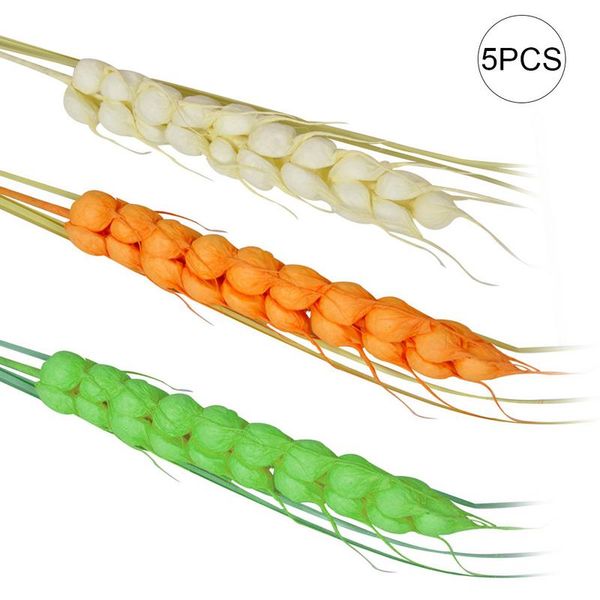 

5pcs simulation barley spikes dried flowers fake flowers living room l decoration dried flower bunch set for wedding gift