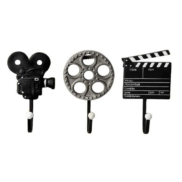 

3pcs/lot coat hook wall hanger film equipment design wall decoration hook selling m film equipment