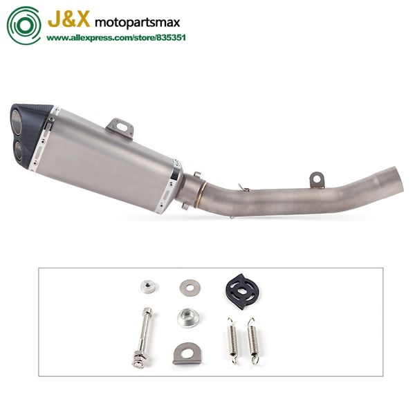 

motorcycle full exhaust mffler escape system contact middle link pipe db killer slip on for z800 z 800 2013-2017