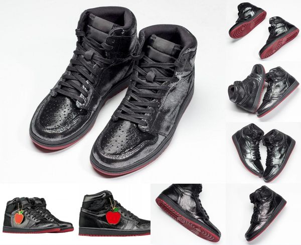 

air authentic 1 high og sp gina black white varsity red men basketball shoes mans retro sports sneakers cd7071-001 with box