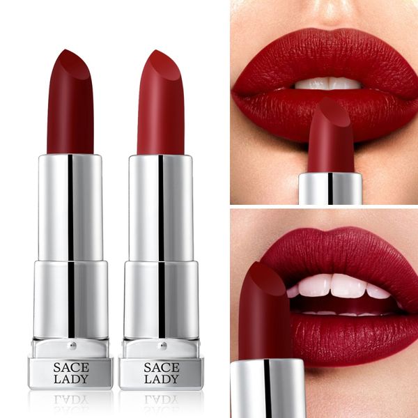 

silky matte lipstick makeup waterproof pigmented lip stick long-lasting lip tint make up nude beauty cosmetics 9 colors