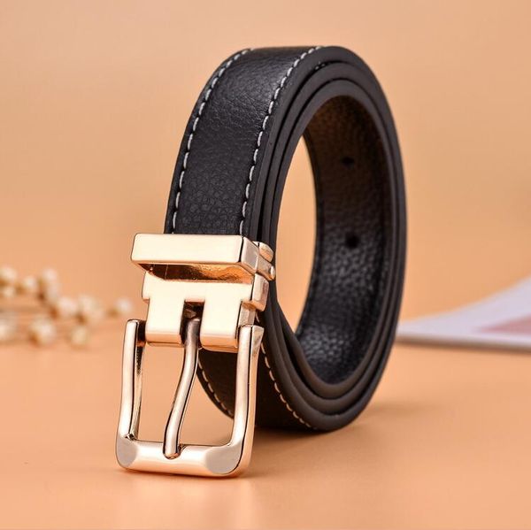 

child ceinture punk fashion leisure designer children's belt boys girls gold belt buckle ceinture femme, Black;brown