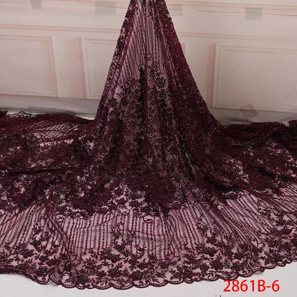 

bridal beads lace fabric latest african lace fabric 2020 3d handmade french african wedding ya2861b-6, Pink;blue