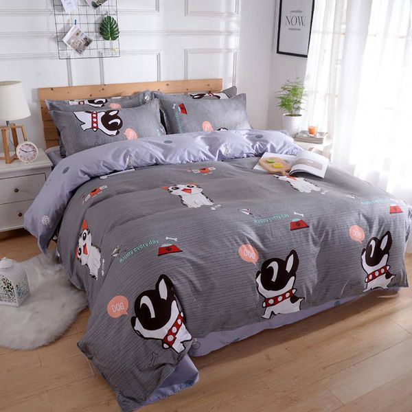 Pet Bedding Set Queen Size Cute Cartoon Classic Dog And Cat Duvet