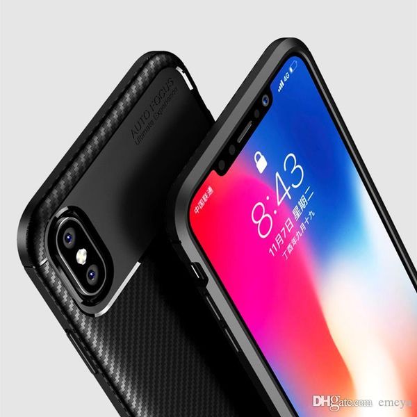 

armor carbon fiber for iphone 11 pro xr xs max x 6 6s 7 8 plus case shockproof soft silicone tpu cover for samsung note9 s8 s9 s10