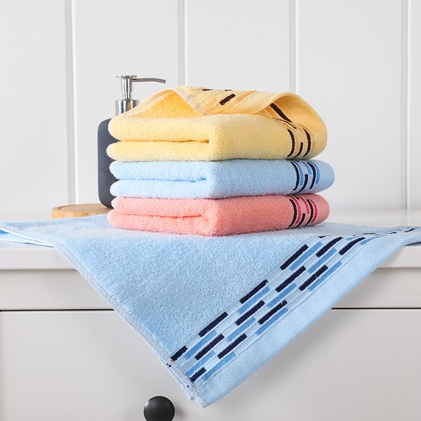 

pure cotton towel 32 yarns 14 pieces solid color face hand towel 33*74cm (3pcs