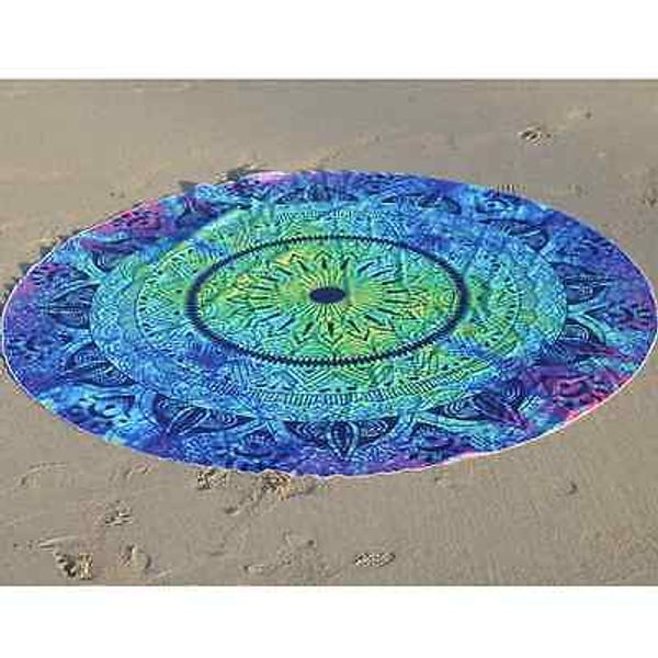 

towel round printed tapestry beach blanket yoga mat beach towel